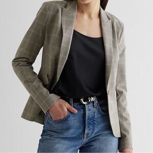 Express Plaid Blazer. Like New. Never used.